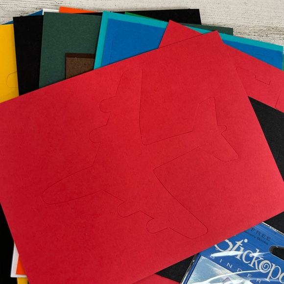 SCRAPBOOKING Lot of Brads Stickers Punch Out Art Work Goodies - Picture 5 of 13